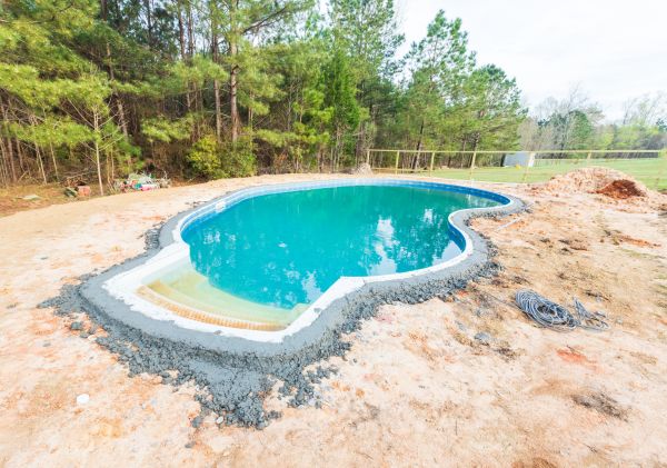 Pool Landscape Leveling in Tacoma