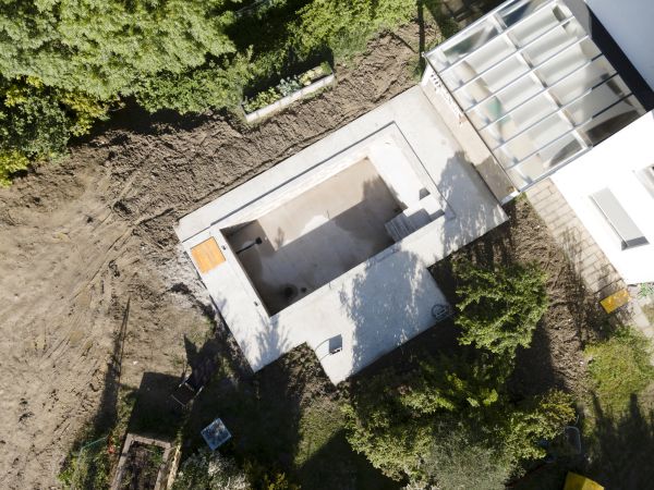 Pool Area Grading in Tacoma