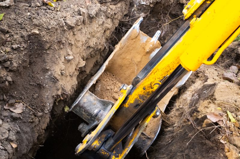 Backhoe Trenching